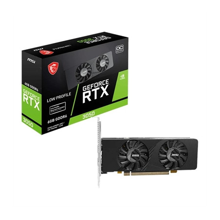 MSI RTX 3050 LP E 6G OC DDR6 | Tarjeta gráfica low profile