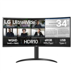 LG 34WR50QK-B 34" WQHD curvo 100Hz – Monitor profesional
