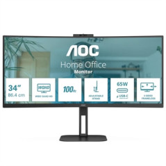 AOC CU34V5C 34" WQHD 100Hz USB-C Monitor ultrapanorámico